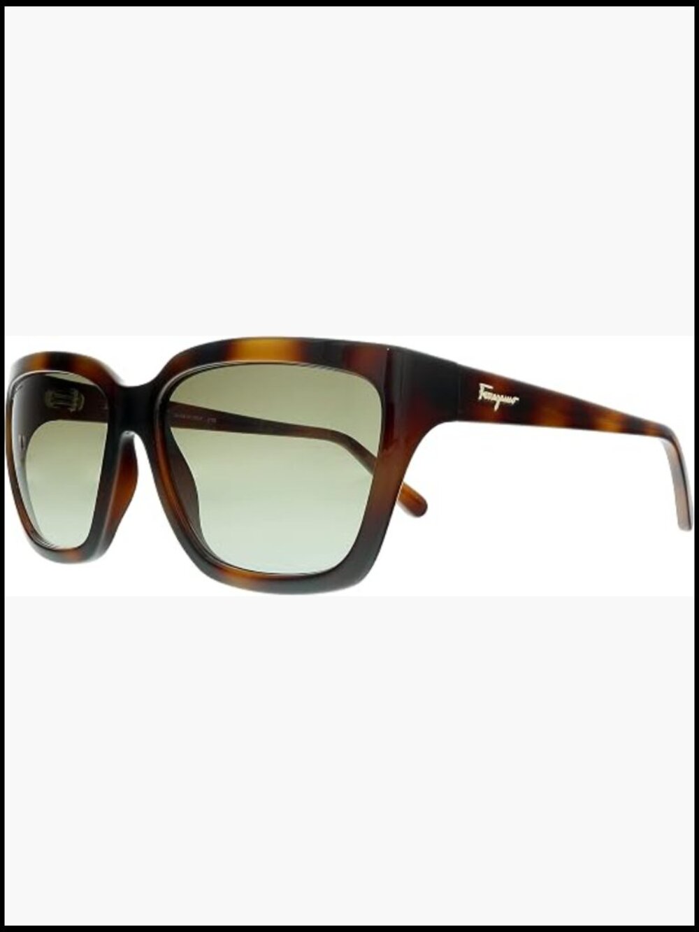 Salvatore Ferragamo Square Full Rim Sunglasses Non-Polarized UV Protection